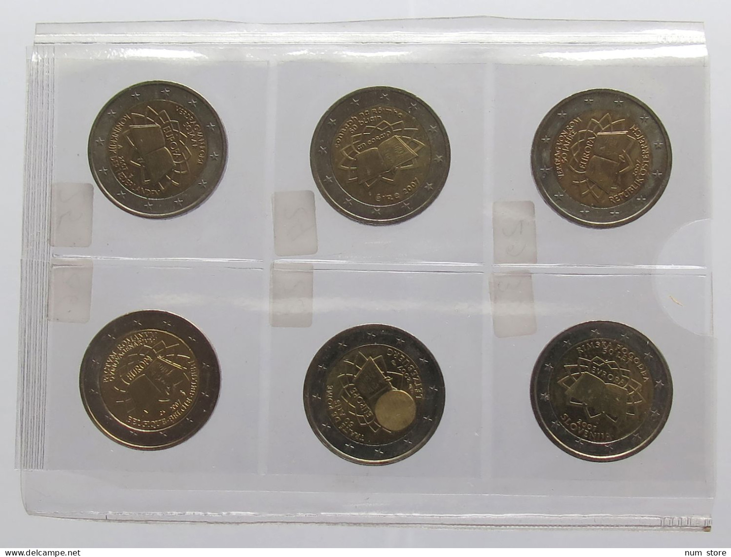 EURO RÖMISCHE VERTRAGE 2007 6X 2EURO #bs19 0065 - Other & Unclassified