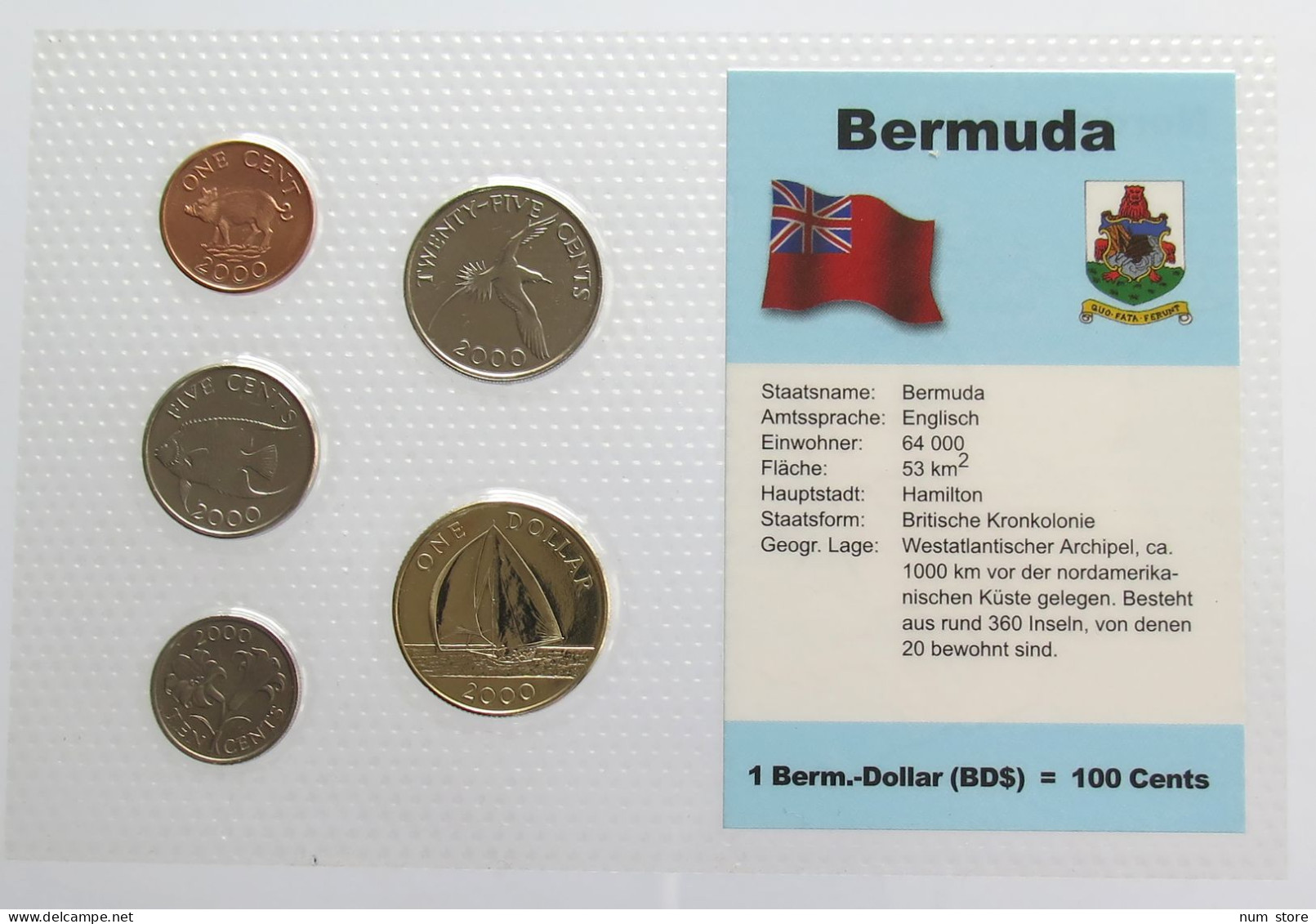 BERMUDA SET 2000 UNC #bs19 0163 - Bermuda