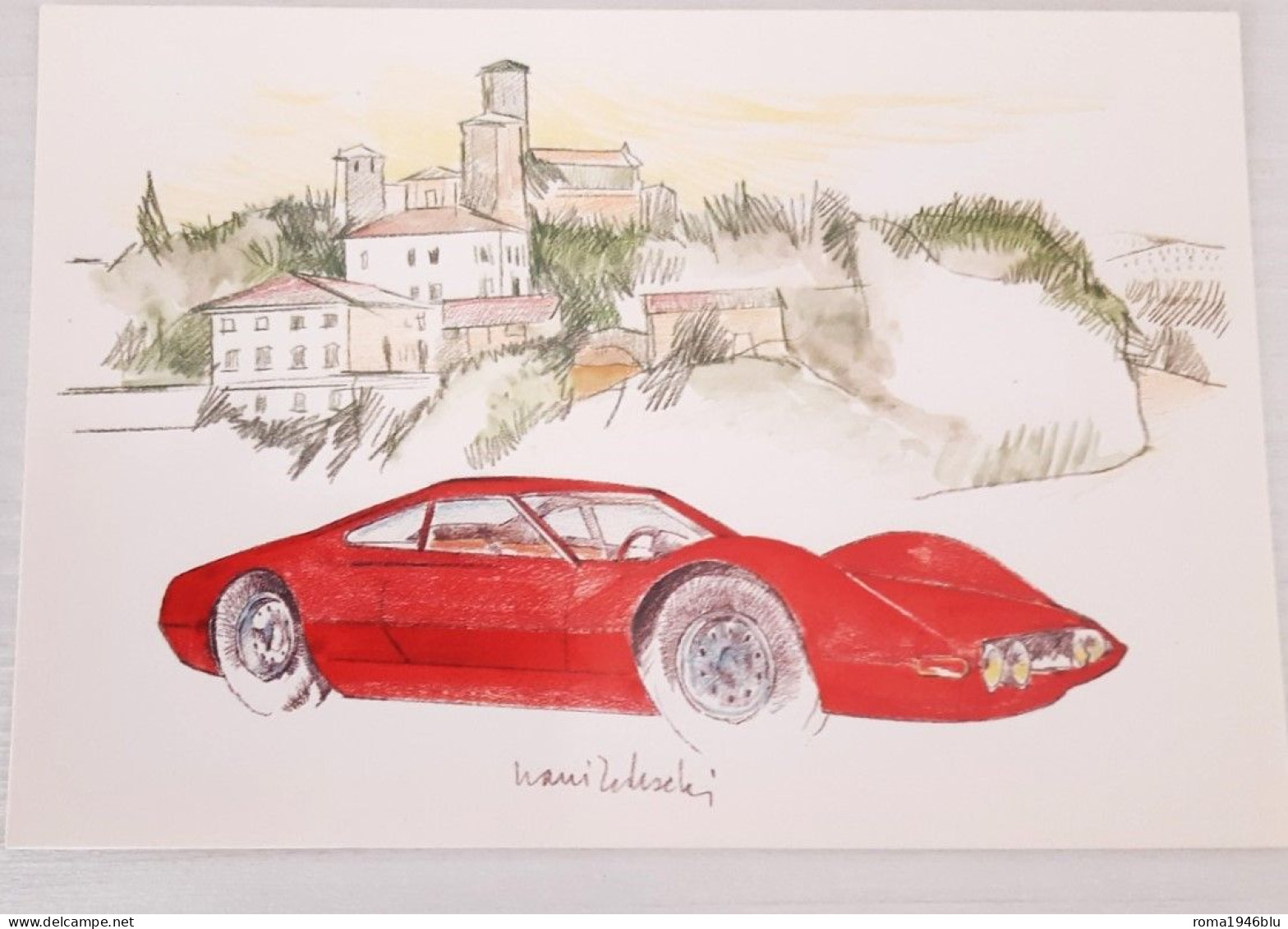 FERRARI 50 ANNI A MARANELLO 1943-1993 CARTOLINA - Colecciones Y Lotes