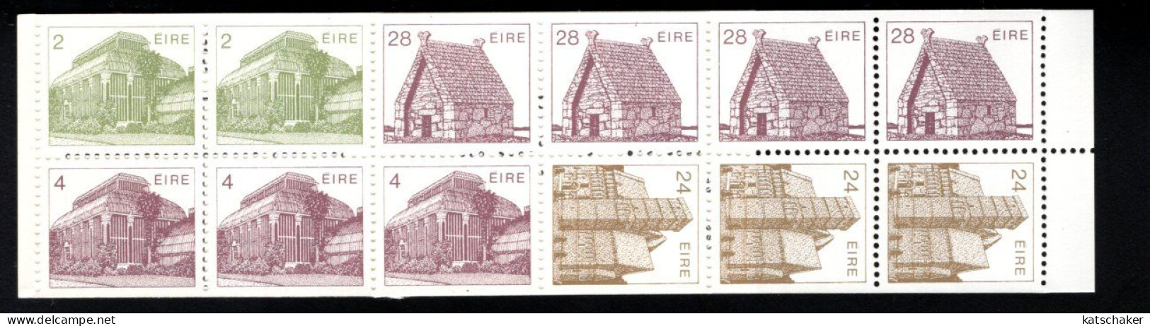 1998804200 1988  SCOTT 639C (XX) POSTFRIS  MINT NEVER HINGED - BOOKLET PANE ARCHITECTURE TYPE OF 1982 - Unused Stamps