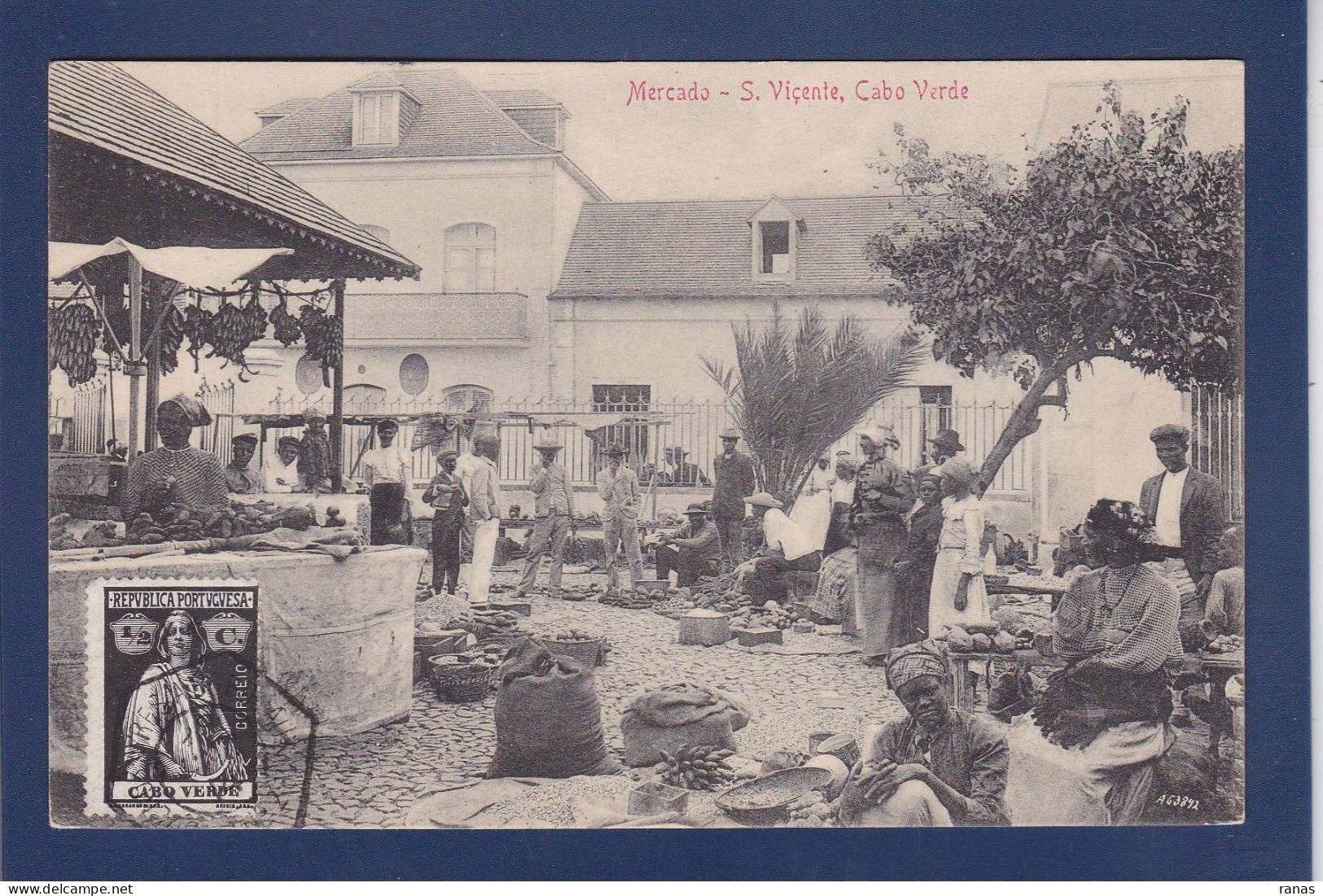 CPA Cap Vert Cabo Verde Colonie Portugal Sao Vicente Non Circulée Cachet Paquebot - Cape Verde