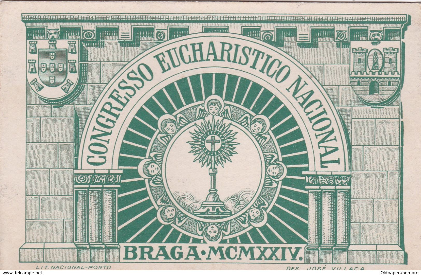 POSTCARD PORTUGAL - BRAGA - CONGRESSO EUCARISTICO NACIONAL - Braga