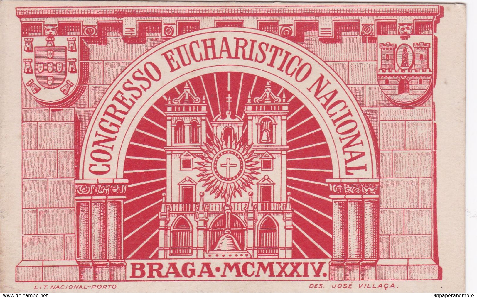 POSTCARD PORTUGAL - BRAGA - CONGRESSO EUCARISTICO NACIONAL - Braga