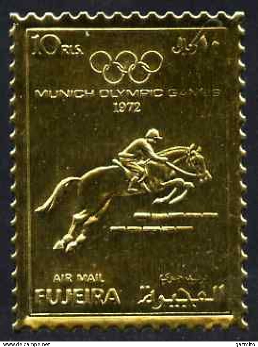 Fujeira 1972, Olympic Games In Munich, Show Jumping, 1val GOLDEN - Fujeira