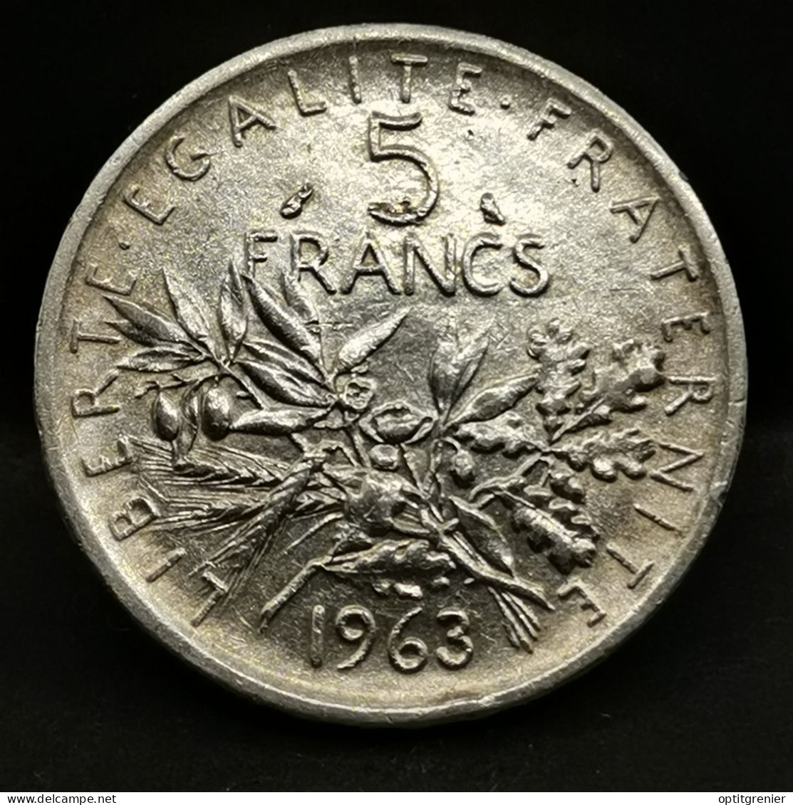 5 FRANCS SEMEUSE ARGENT 1963 FRANCE / SILVER (réf 1/3) - 5 Francs
