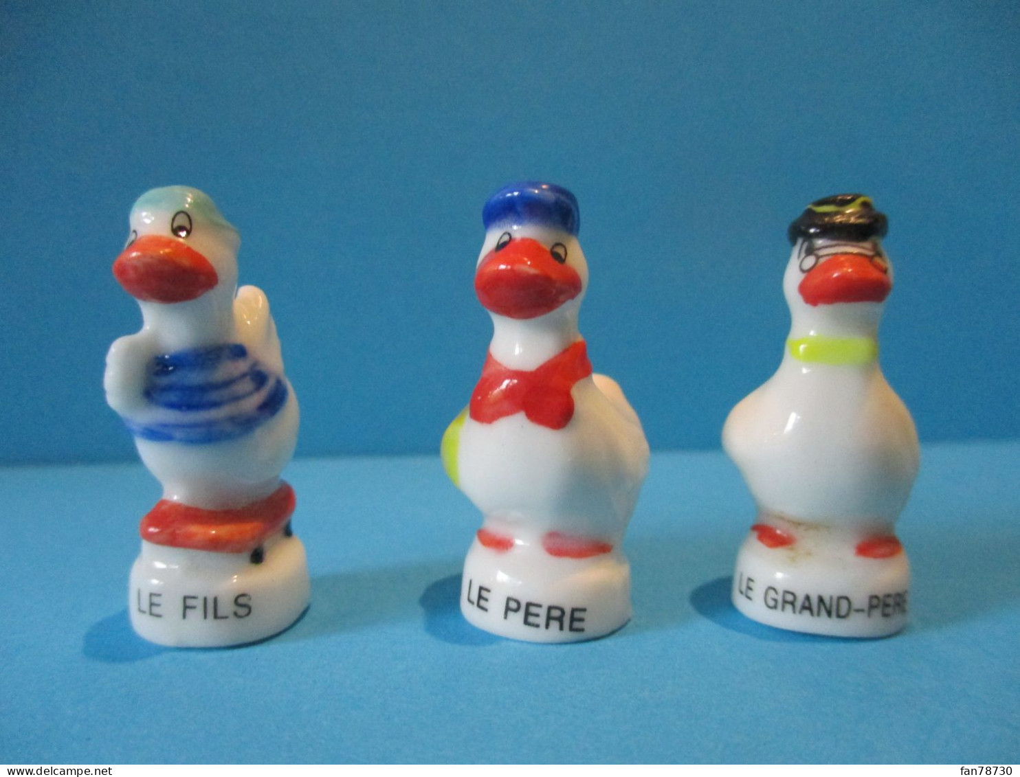 Fèves Brillantes -  Canard Pasquier (avec Logo) - Le Fils, Le Père Et Le Grand'Père - Frais Du Site Déduits - Animals