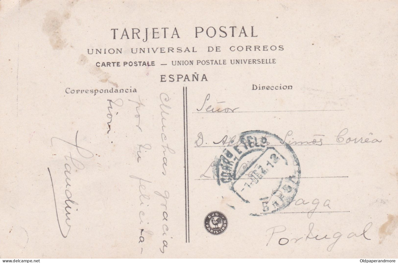 POSTCARD SPAIN ESPAÑA  - GALICIA - TUY - LA CORREDERA - Pontevedra