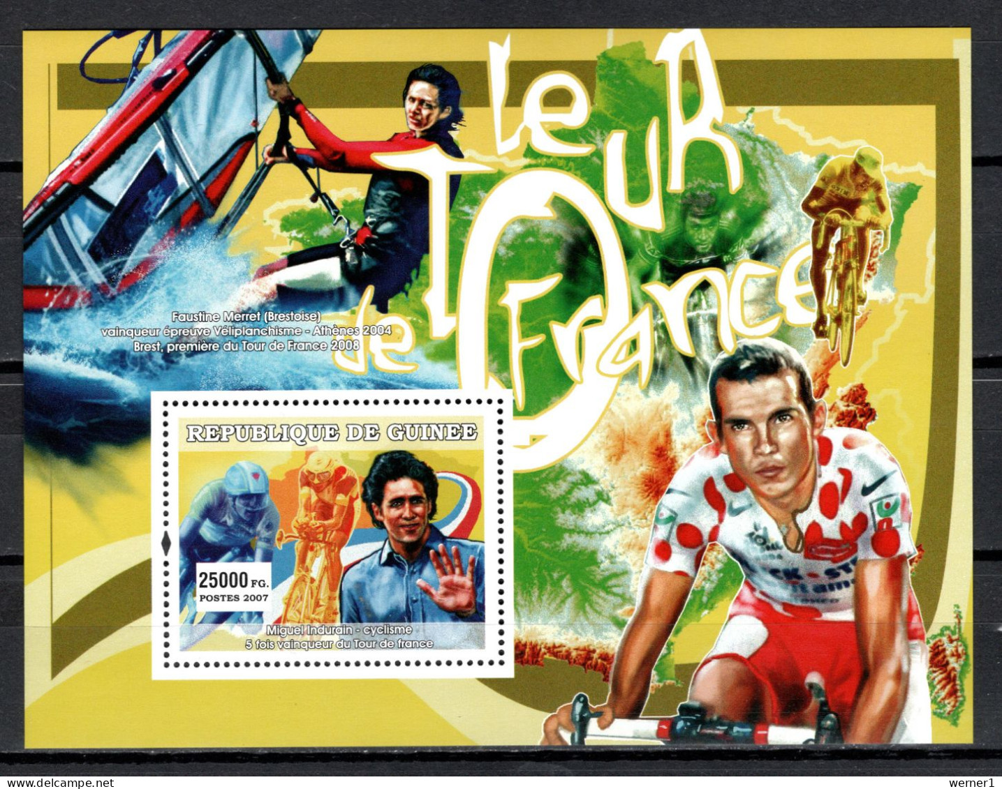 Guinea 2007 Sport Cycling Miguel Indurain S/s MNH - Ciclismo