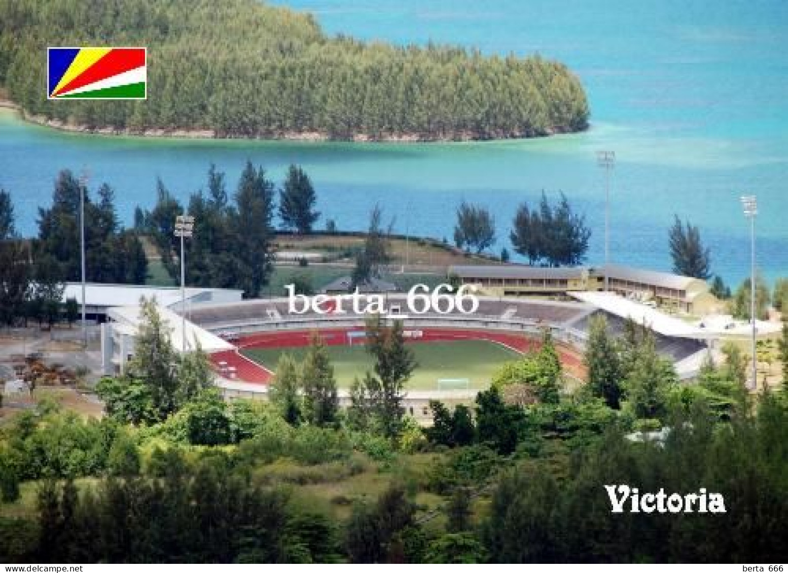 Seychelles Mahé Victoria Stadium New Postcard - Seychelles