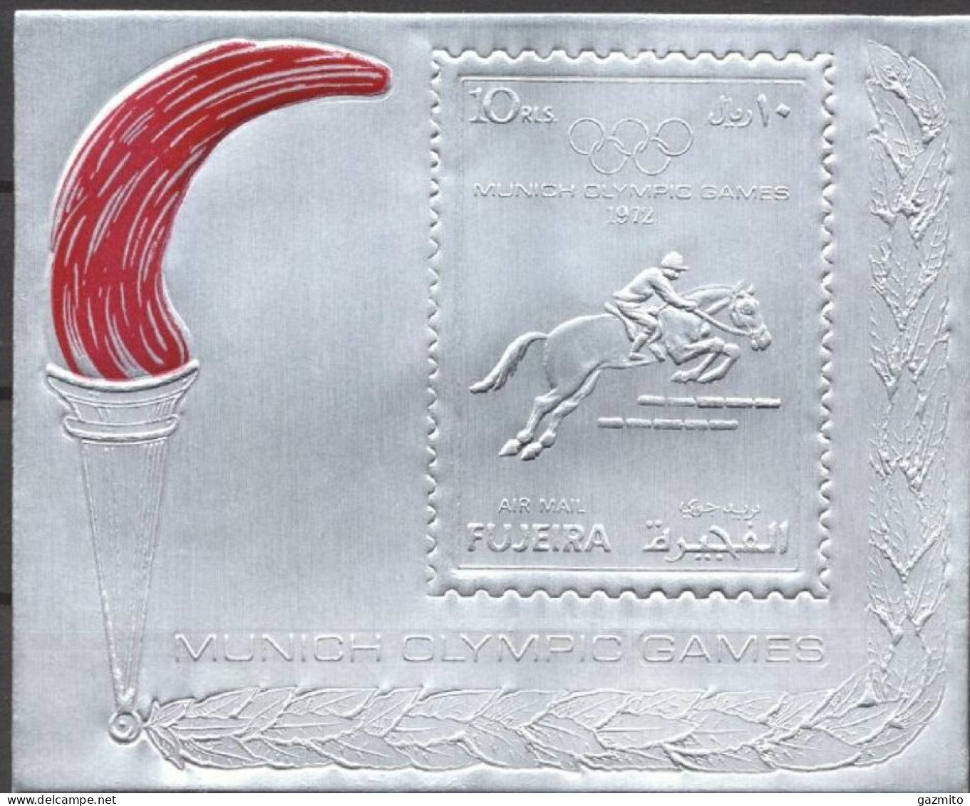 Fujeira 1972, Olympic Games In Munich, Show Jumping, BF SILVER - Horses