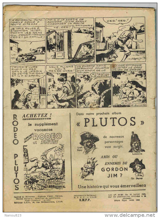 PLUTOS RODEO RARE N° 12 Mensuel DE Aout 1952 TBE LUG - Rodeo
