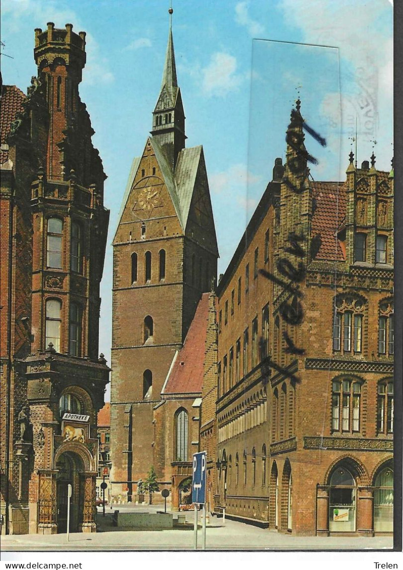 Allemagne, Hannover, Marktkirche,  Gelaufen, Circulée - Northeim