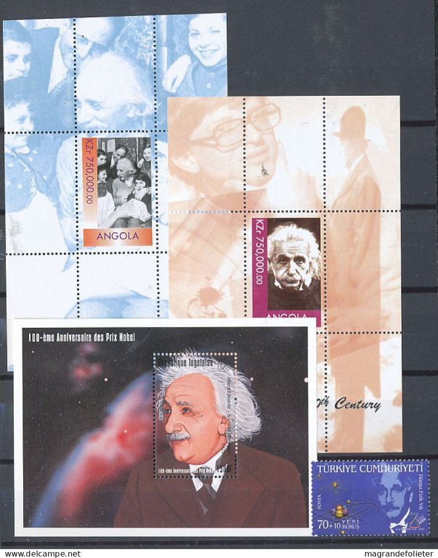 TIMBRE STAMP ZEGEL LOT 70 PAYS EN HOMMAGE AUX 100 ANS DE LA NAISSANCE D' ALBERT EINSTEIN TOUS XX