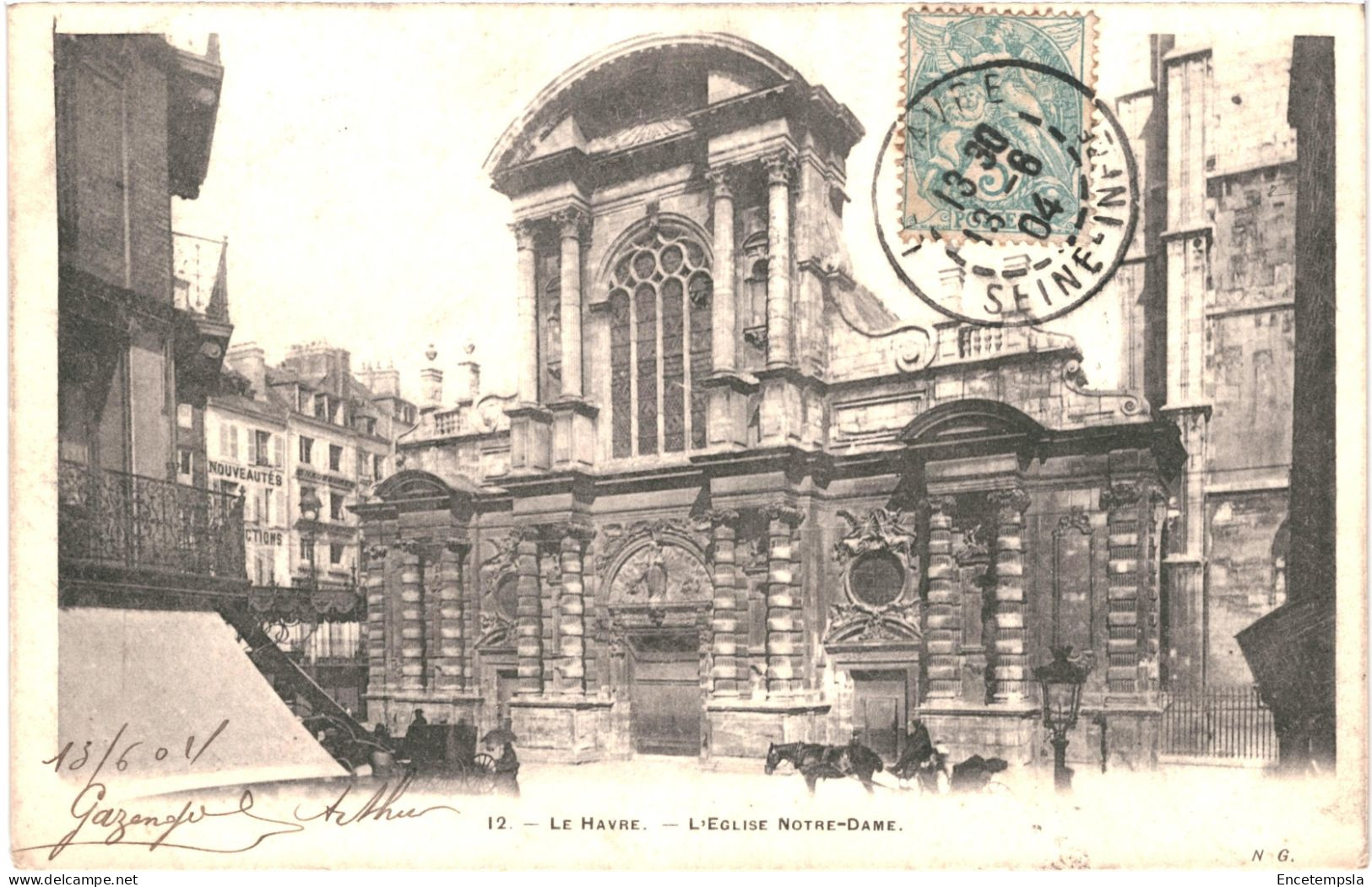 CPA Carte Postale  France Le Havre Eglise Notre Dame 1904 VM79292 - Graville