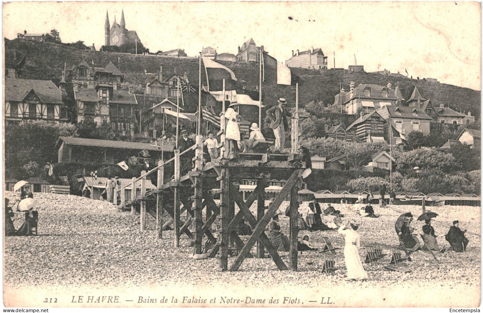 CPA Carte Postale  France Le Havre Bains De La Falaise Et Notre Dame Des Flots  VM79293 - Cap De La Hève