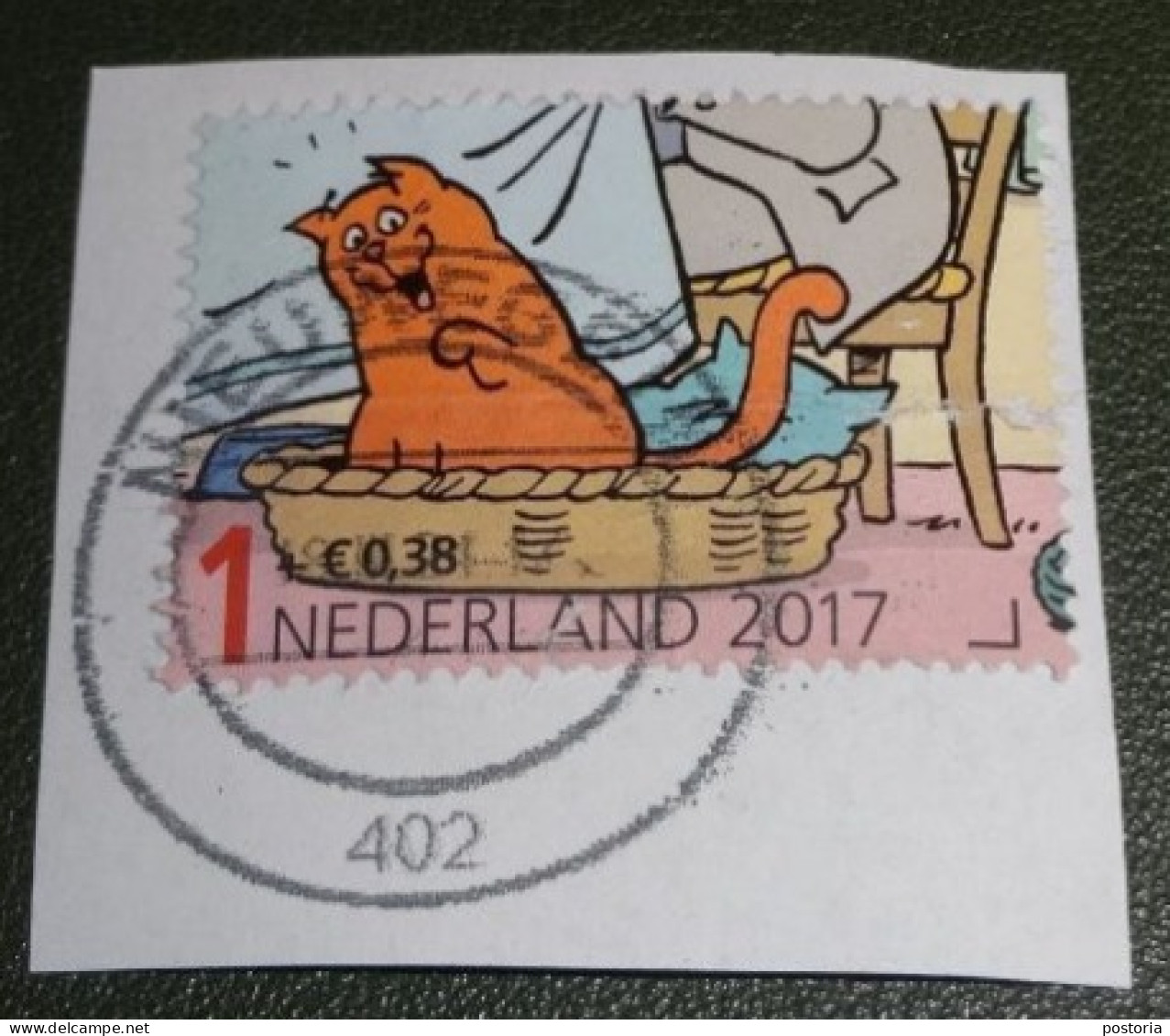 Nederland - NVPH - 3586f - 2017 - Gebruikt - Onafgeweekt - Kinderzegels - Kat In Mand - Oblitérés