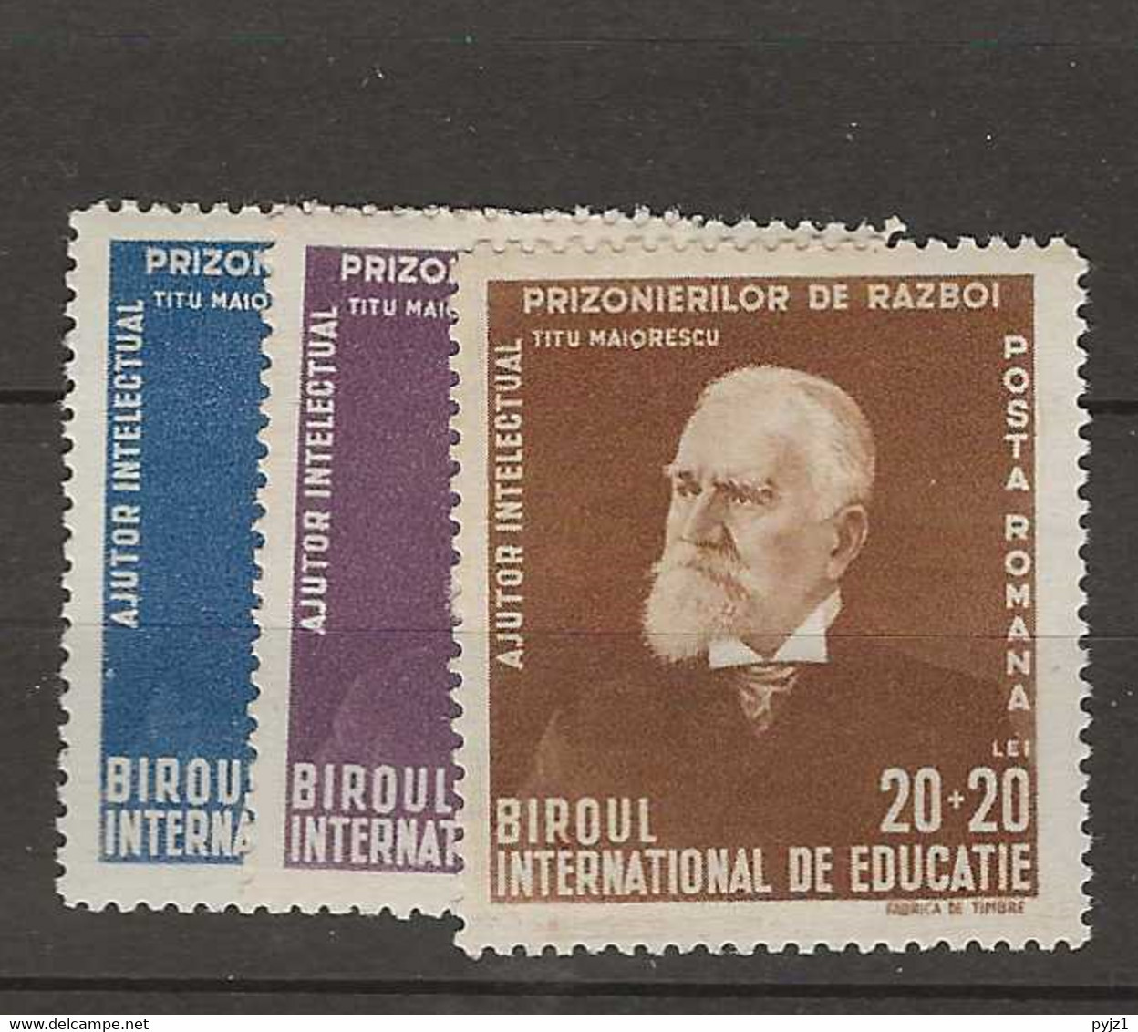 1942 MNH Romania Mi 743-45 Postfris** - Unused Stamps