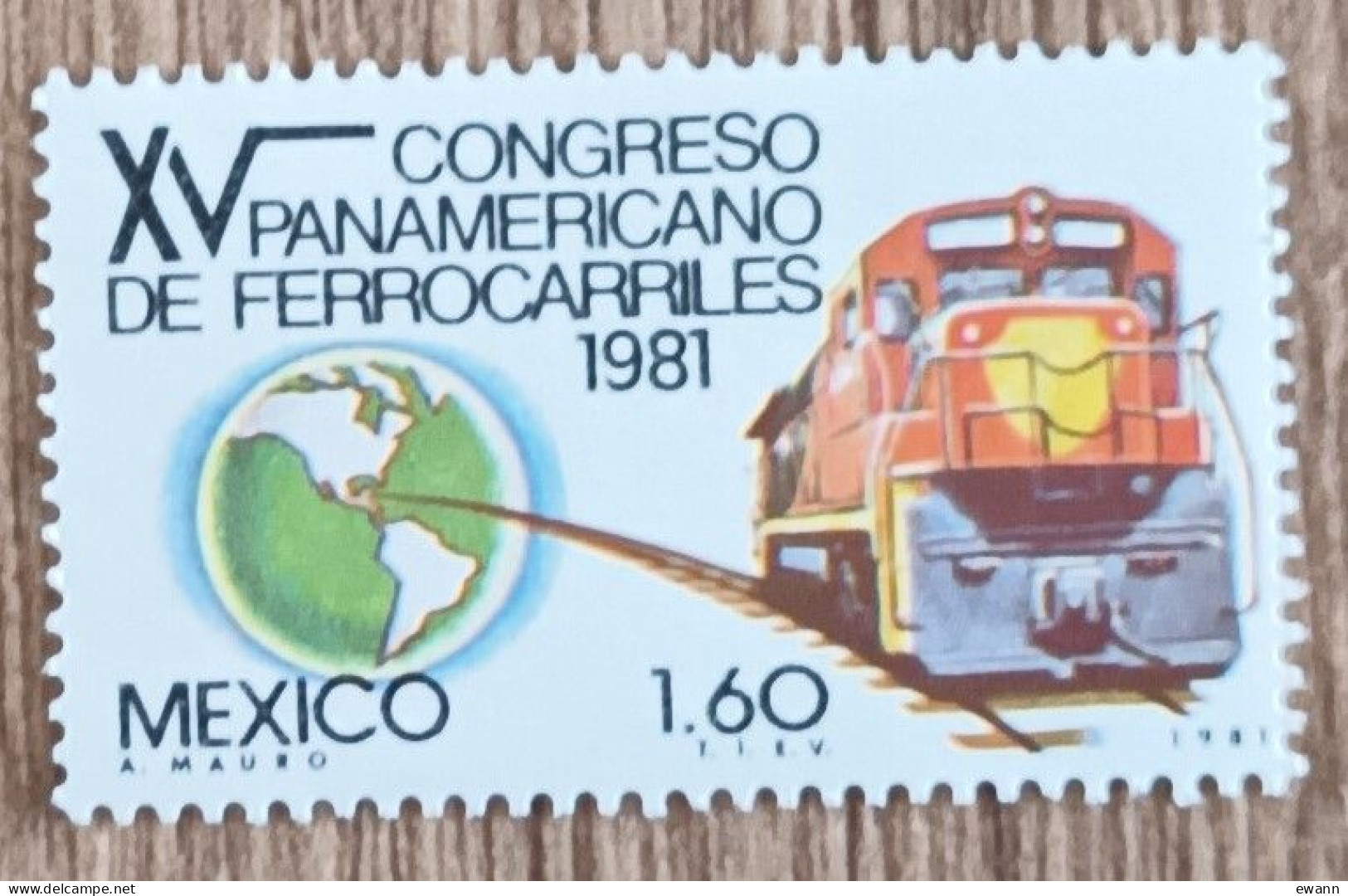 Mexique - YT N°955 - 15e Congrès Panaméricain Des Chemins De Fer - 1981 - Neuf - Messico