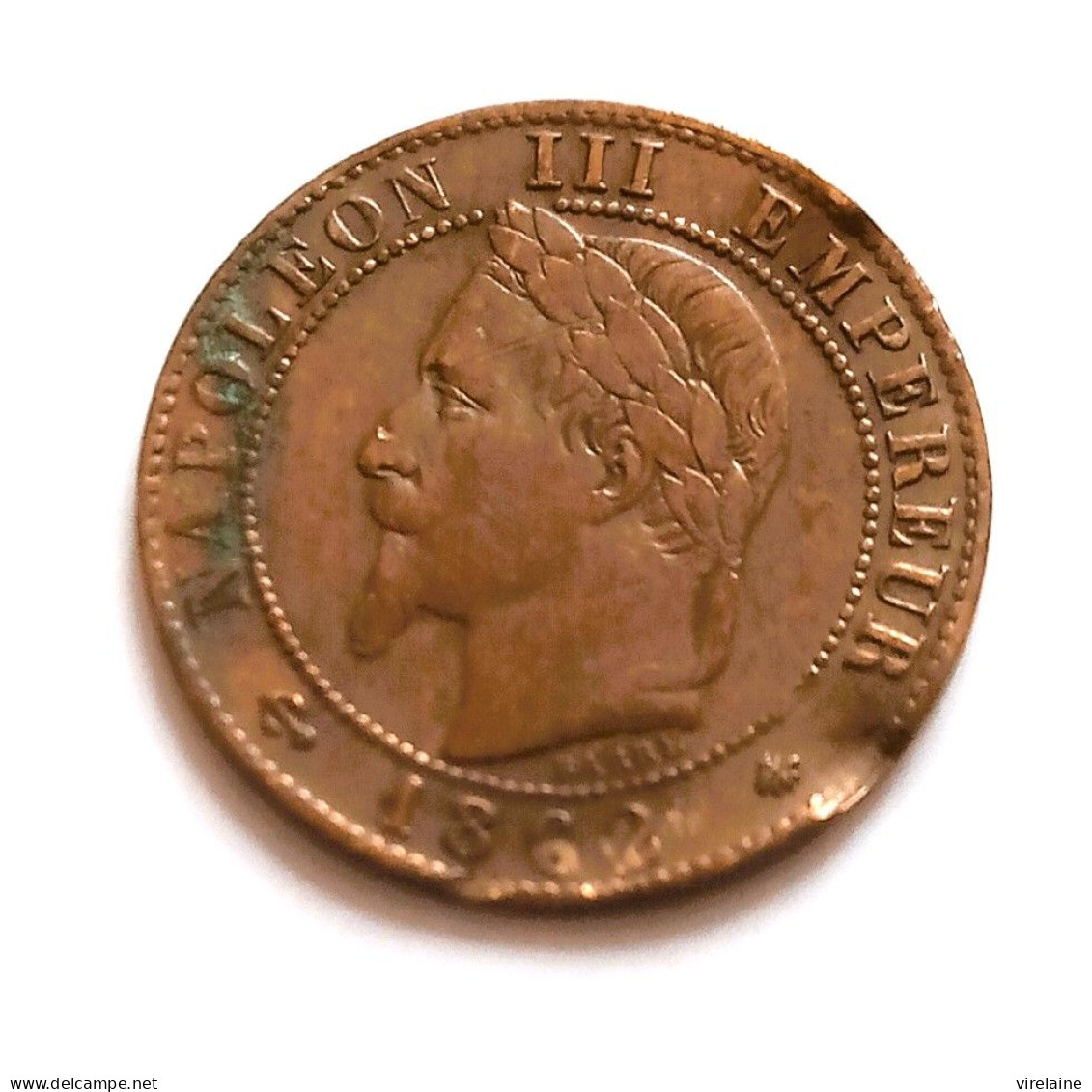 FRANCE  1 CENTIME 1862 A    NAPOLEON III  N° 02 - 1 Centime
