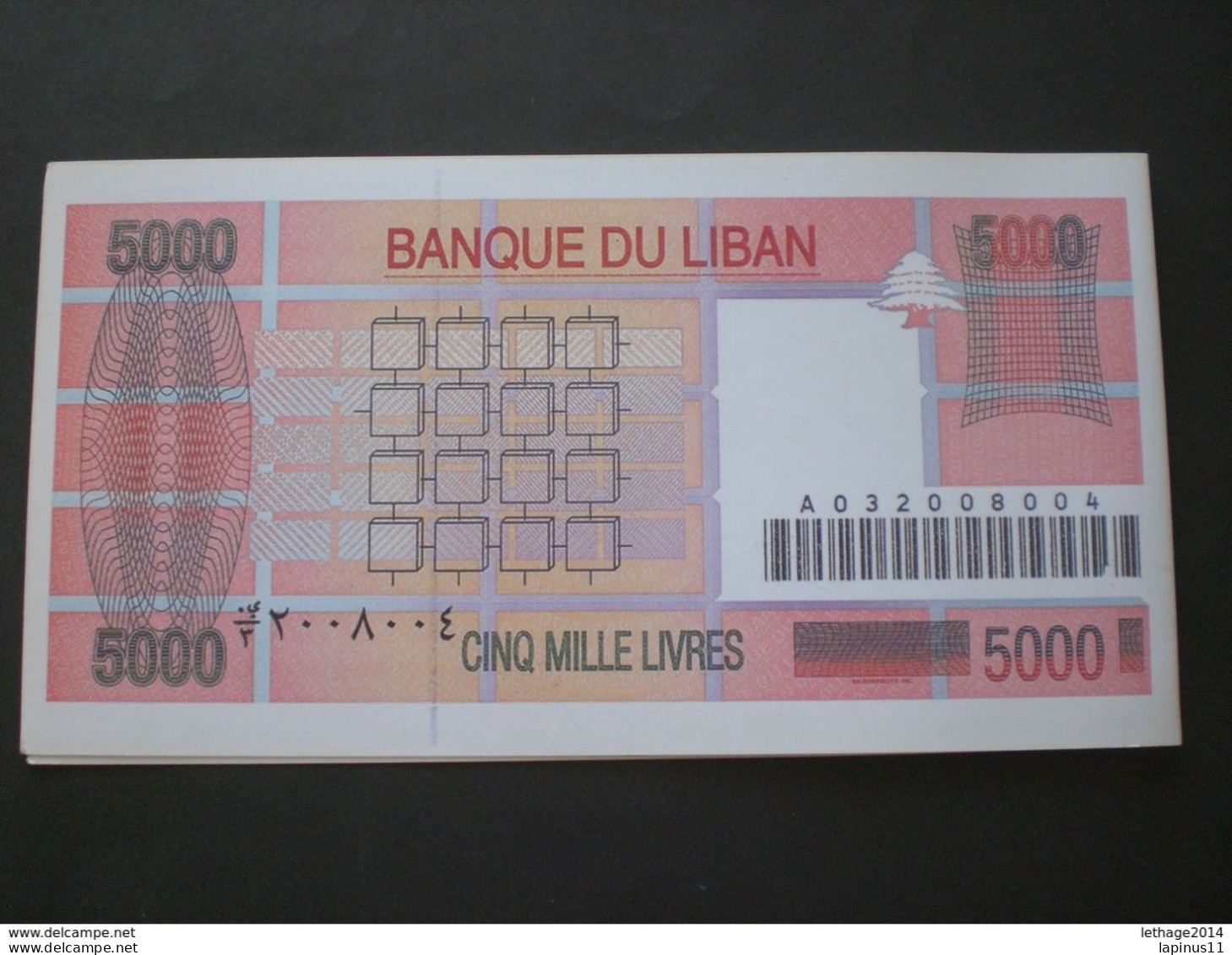 LEBANON لبنان LIBAN 5000 LIVRES INFORMATION FROM BANQUE DU LIBAN FOR FAKE BANKNOTES - Liban