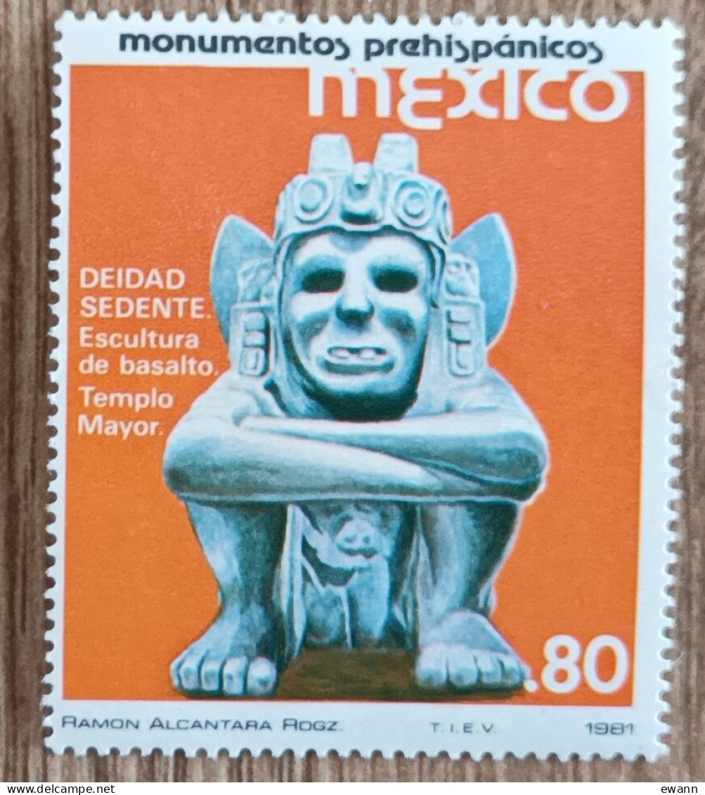 Mexique - YT N°947 - Monuments Précolombiens / Sculpture De Basalte - 1981 - Neuf - Messico