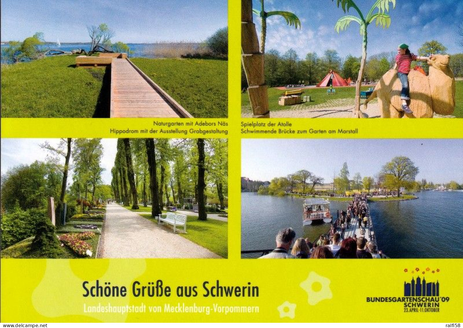 1 AK Germany / Mecklenburg-Vorpommern * Schöne Grüße Aus Schwerin Von Der Bundesgartenschau 2009 * - Schwerin