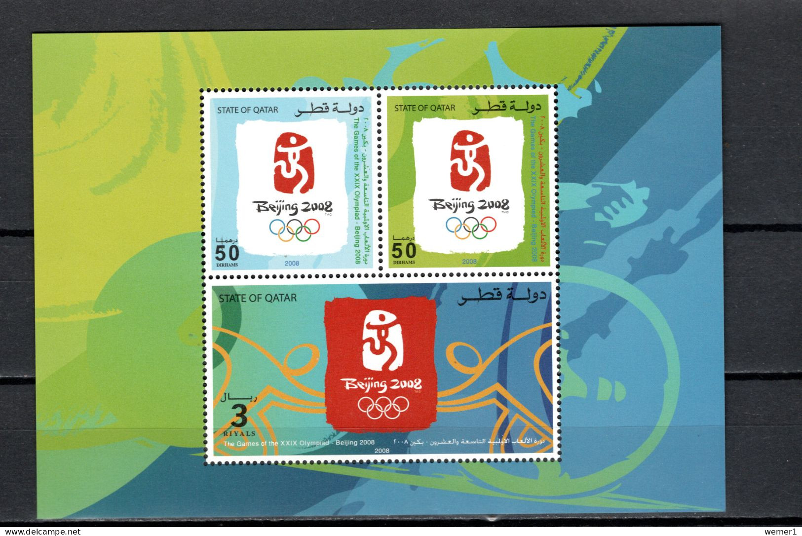 Qatar 2008 Olympic Games Beijing, S/s MNH - Verano 2008: Pékin