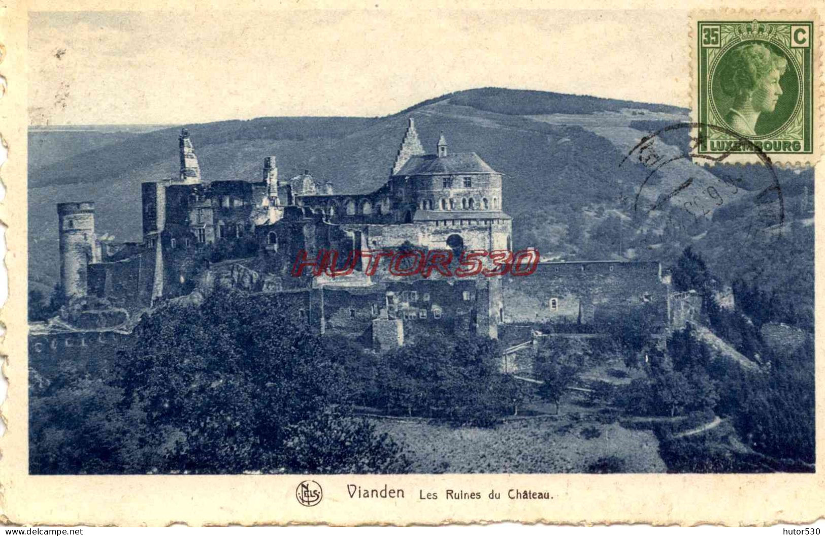 CPA VIANDEN - LES RUINES DU CHATEAU - Vianden