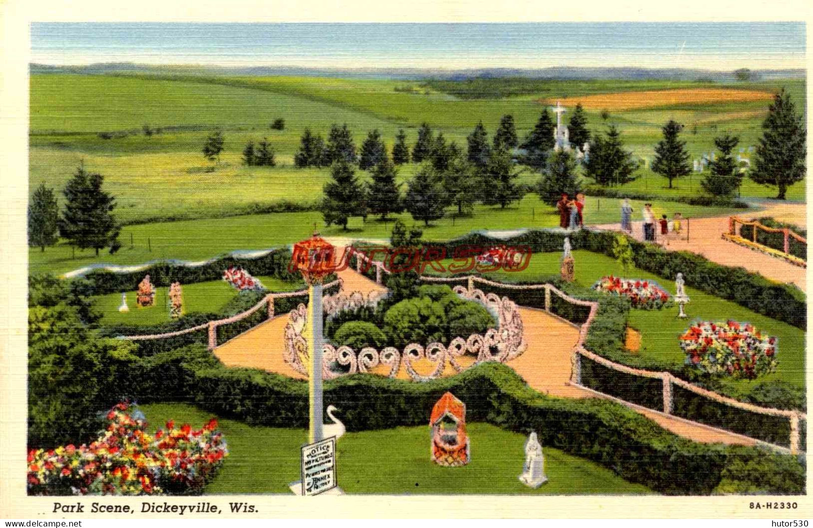 CPA DICKEYVILLE - US - PARK SCENE - Other & Unclassified
