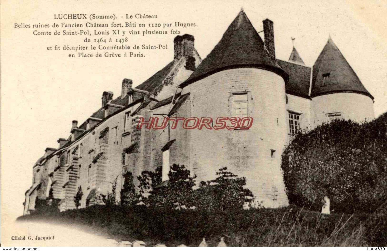 CPA LUCHEUX - SOMME - LE CHATEAU - Lucheux