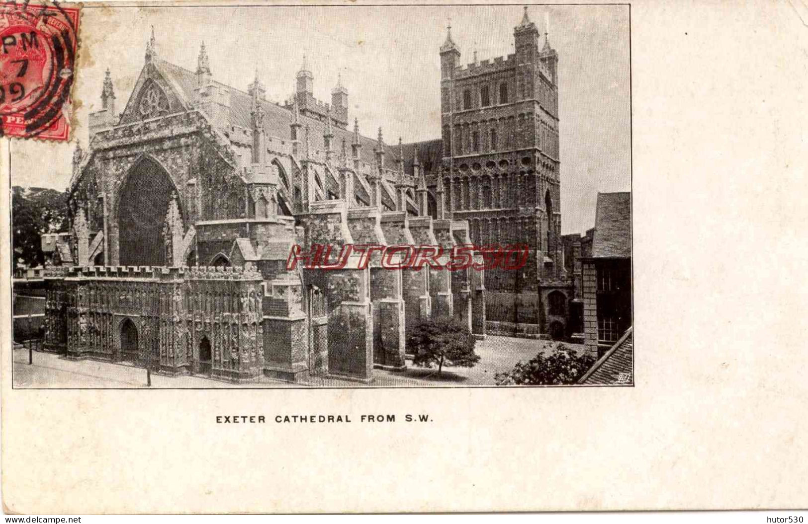 CPA ENGLAND - EXETER CATHEDRAL FROM S W - Exeter