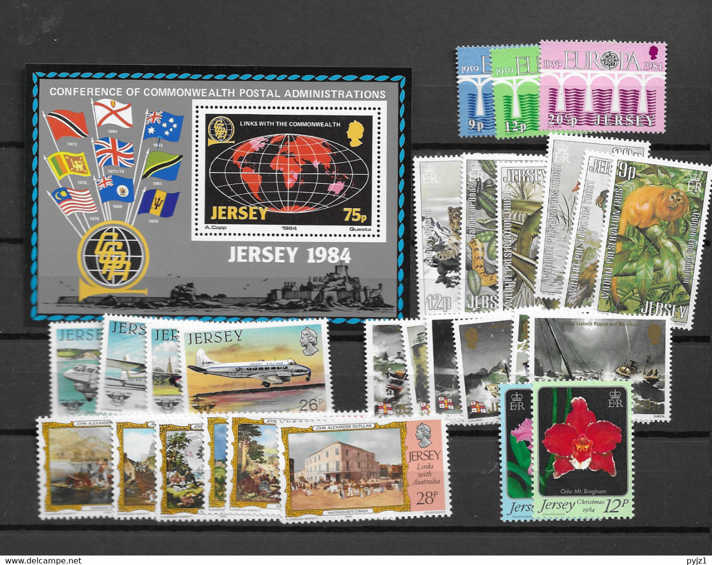 1984 MNH Jersey Year Collection Postfris** - Jersey