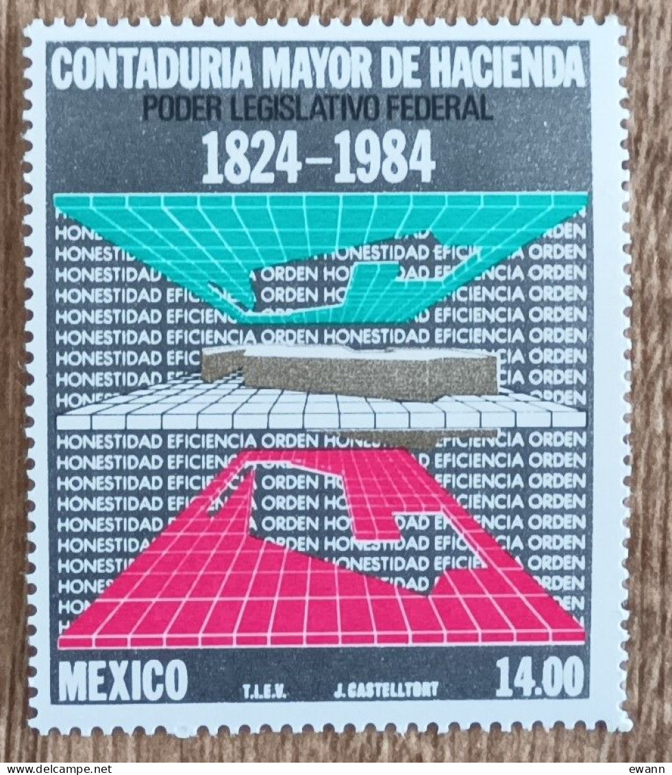 Mexique - YT N°1065 - 160e Anniversaire De La Cour Des Comptes - 1984 - Neuf - Messico