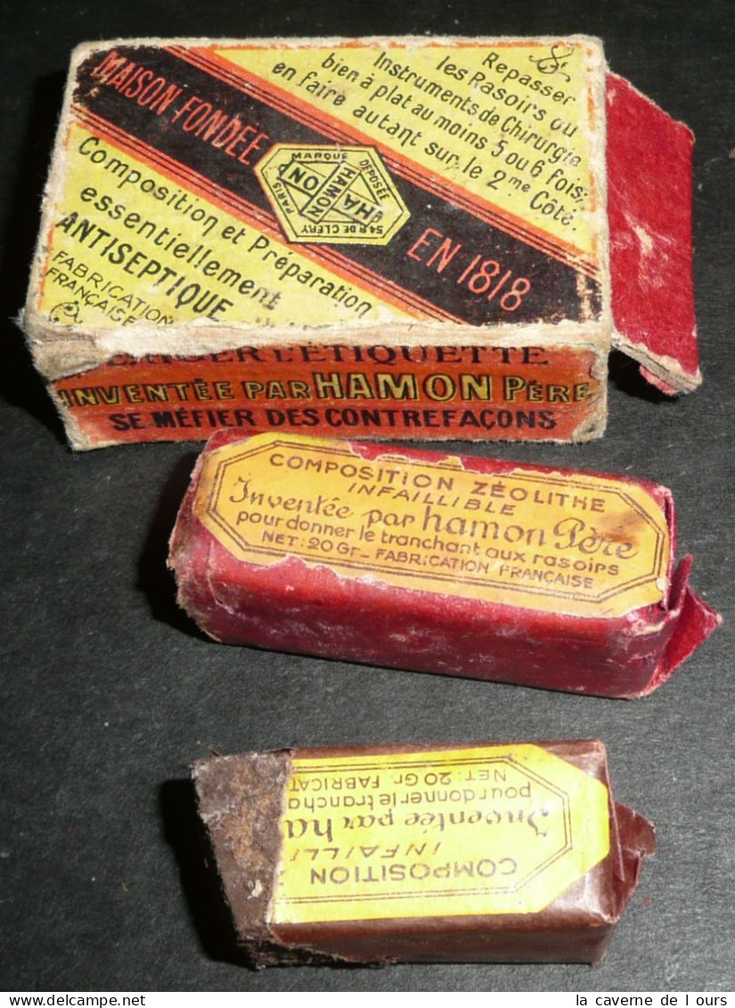 Rare Ancienne Boite Préparation HAMON Pour Rasage Rasoir Compsition Zéolithe - Beauty Products