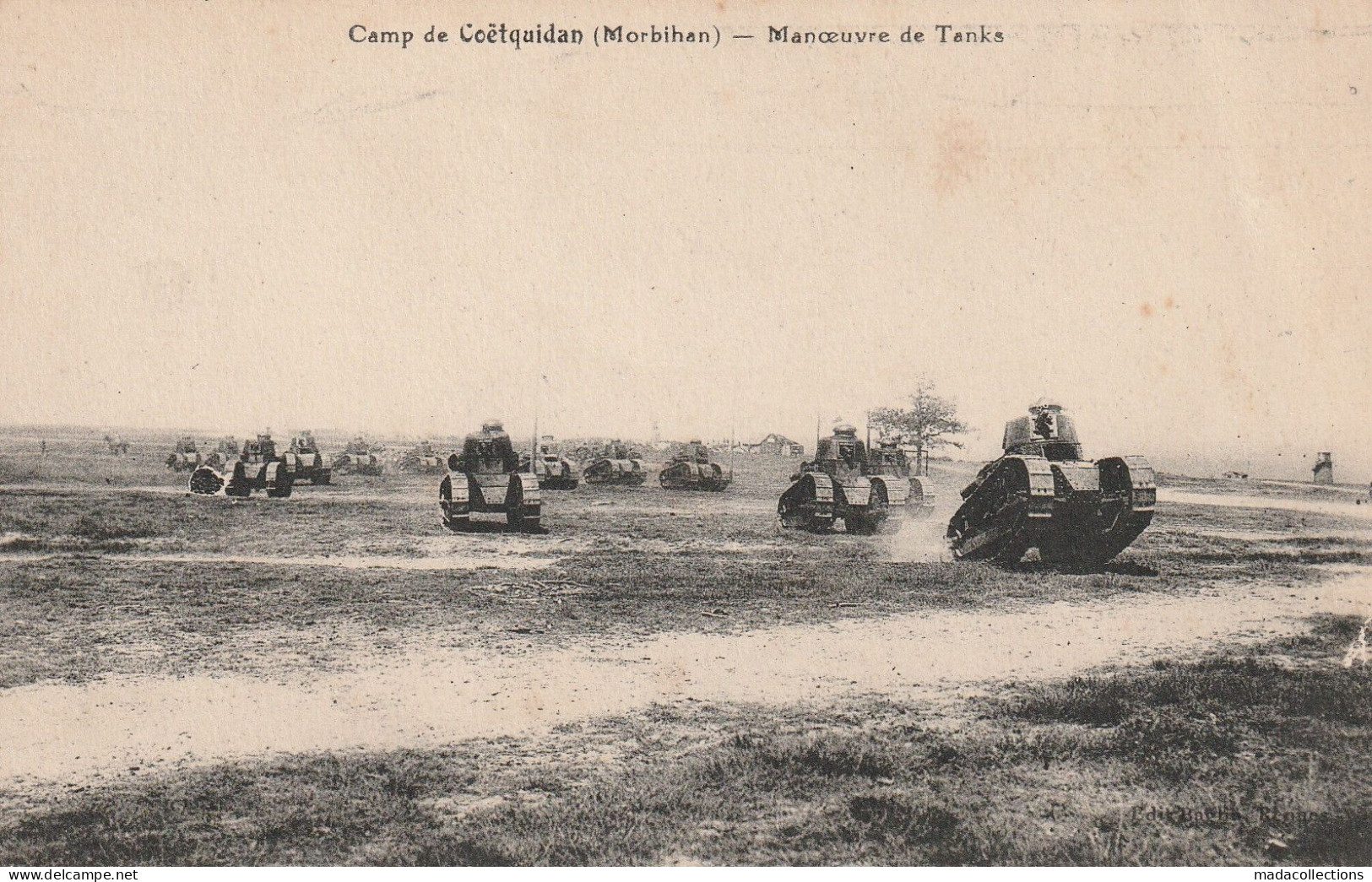 Guer Coetquidan (56 - Morbihan)  Camp - Manoeuvre De Tanks - Militaria - Guer Coetquidan