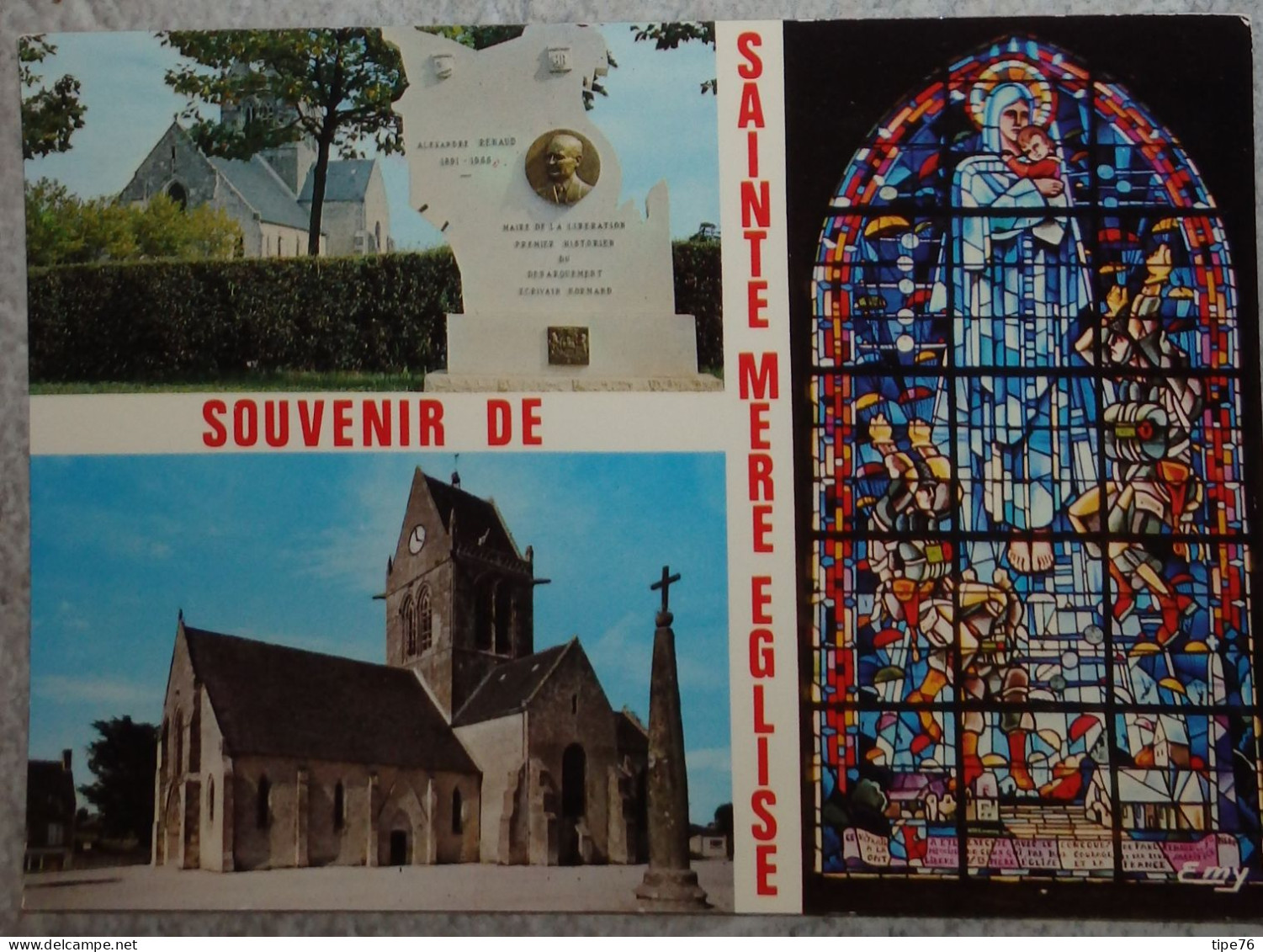 50 Manche CPM Souvenir De Sainte Ste Mère église  Multivues - Sainte Mère Eglise