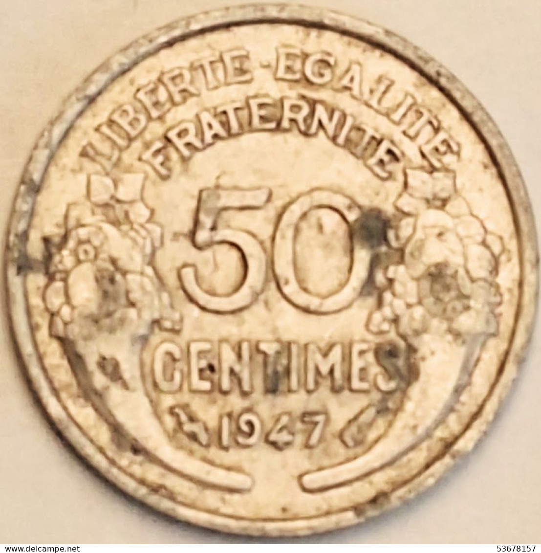 France - 50 Centimes 1947, KM# 894.1a (#4054) - 50 Centimes