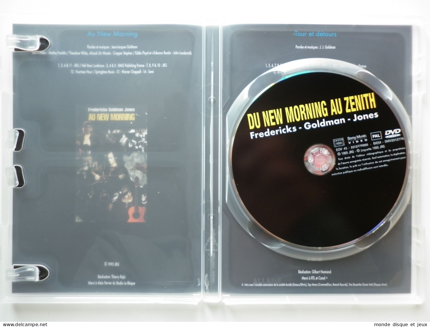 Jean Jacques Goldman Dvd Du New Morning Au Zénith - Other - French Music