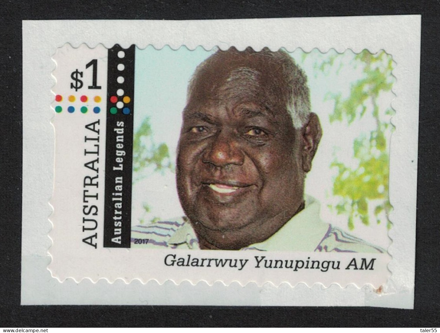 Australia Galarrway Yunupingu $1 Self-adhesive 2012 MNH - Mint Stamps