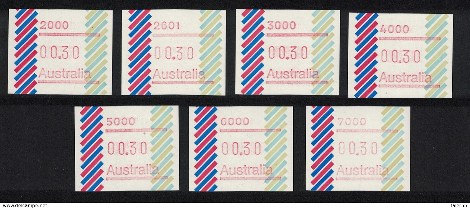 Australia Machine Labels Issue 1 1987 MNH MI#1 - Neufs