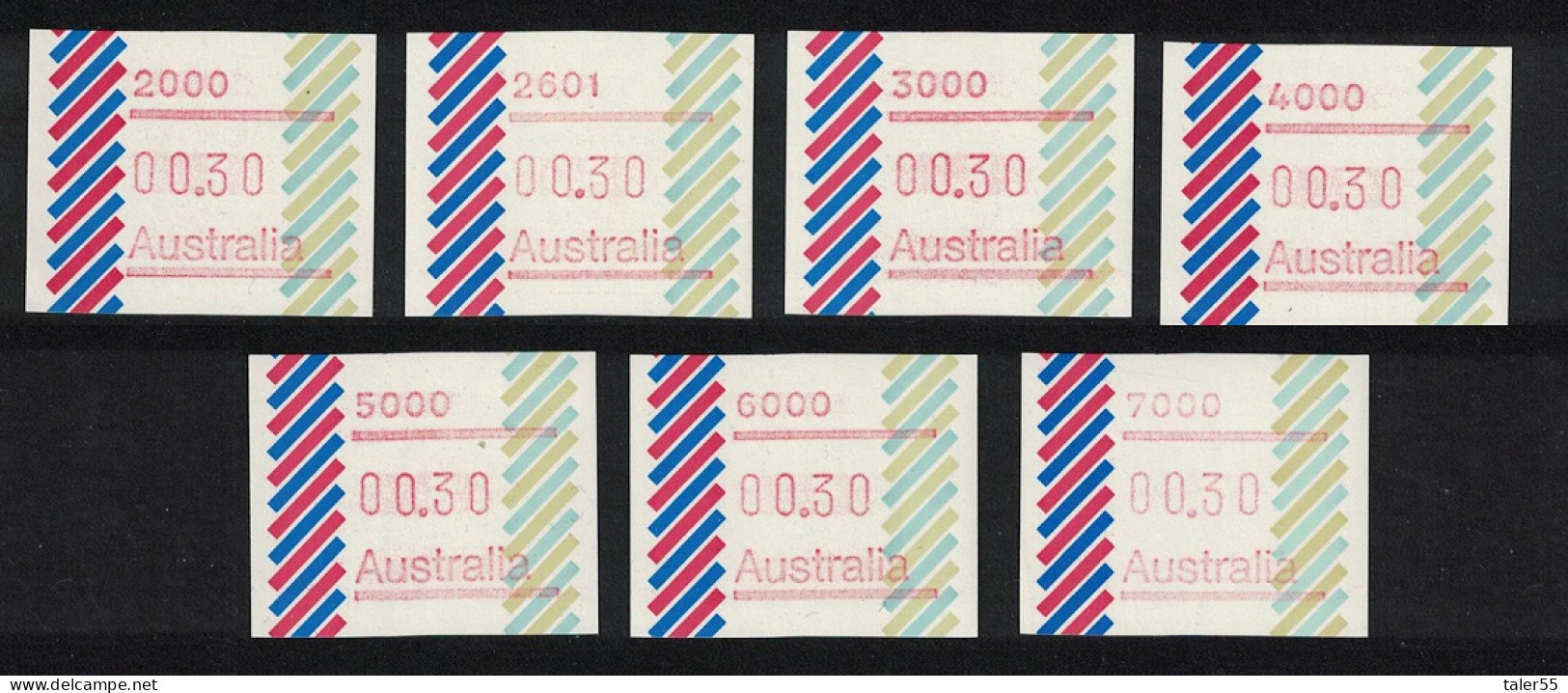 Australia Machine Labels Issue 1 1987 MNH MI#1 - Mint Stamps