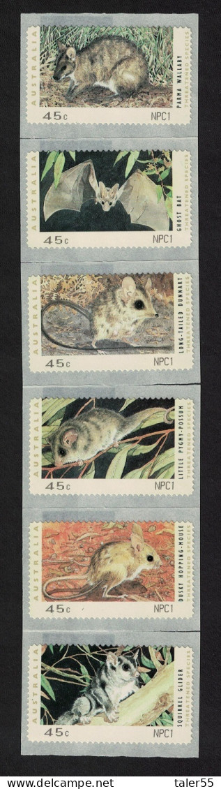 Australia Wallaby Possum Bat Threatened Species SA NCP 1992 MNH SG#1327-1332 - Ungebraucht