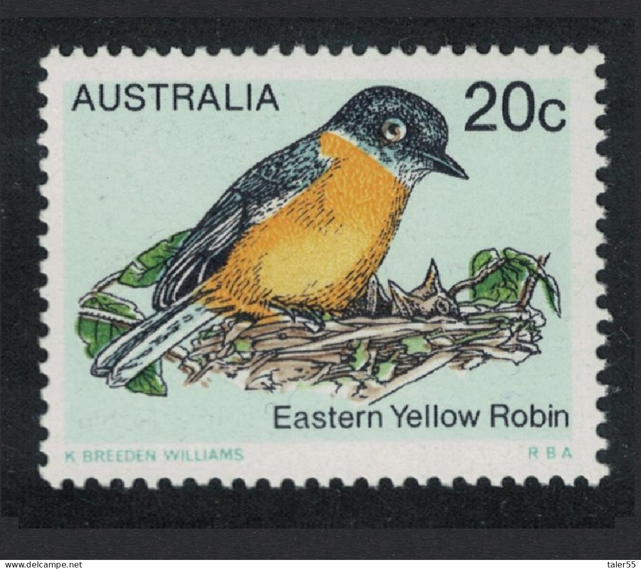 Australia Eastern Yellow Robin Bird 20c 1979 MNH SG#674 - Ungebraucht