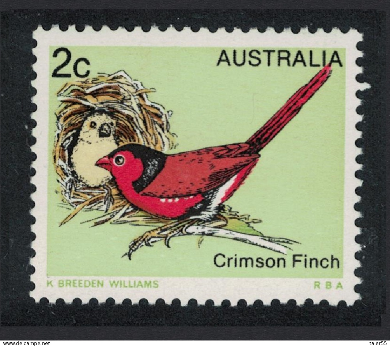 Australia Crimson Finch Bird 2c 1979 MNH SG#670 - Mint Stamps