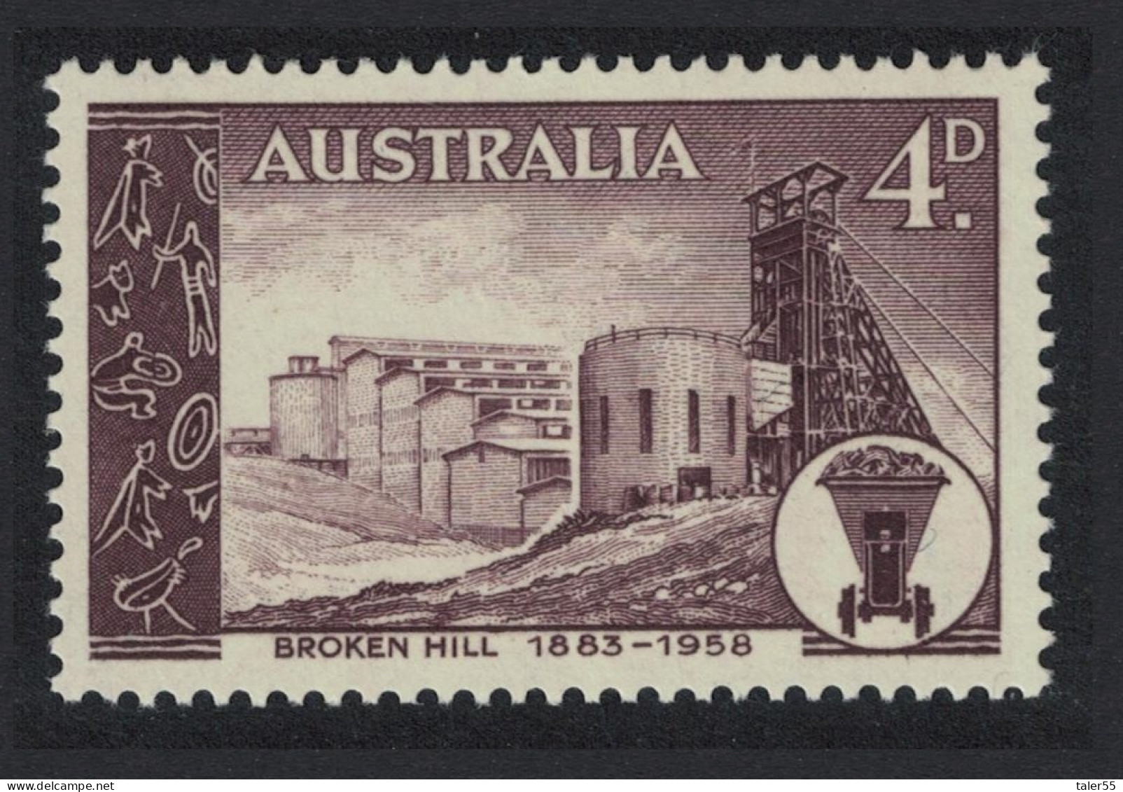 Australia 75th Anniversary Of Founding Of Broken Hill Silver Mine 1958 MNH SG#305 - Mint Stamps