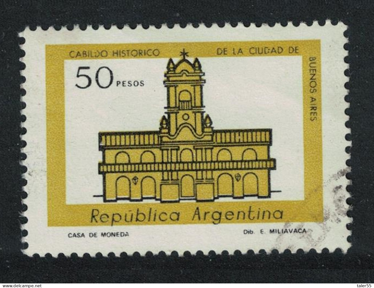 Argentina Cabildo Buenos Aires 1977 Canc SG#1540 - Used Stamps