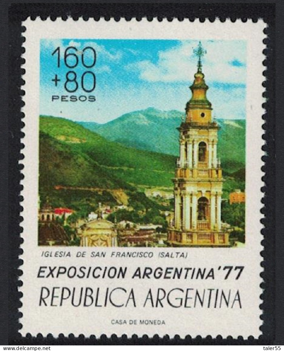 Argentina San Francisco Church Salta 'EXPOSICION ARGENTINA '77' 1977 MNH SG#1567 MI#1310 - Neufs