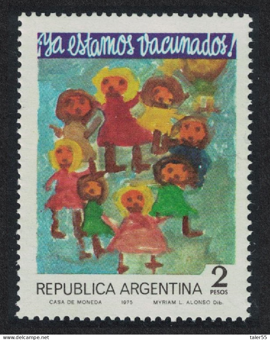 Argentina Children's Vaccination Campaign 1975 MNH SG#1467 - Nuevos