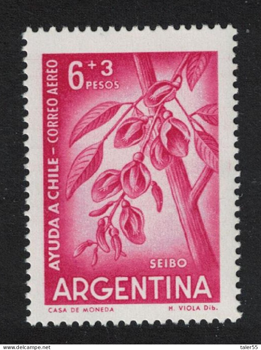 Argentina Seibo Argentine National Flower 1960 MNH SG#987 - Ongebruikt