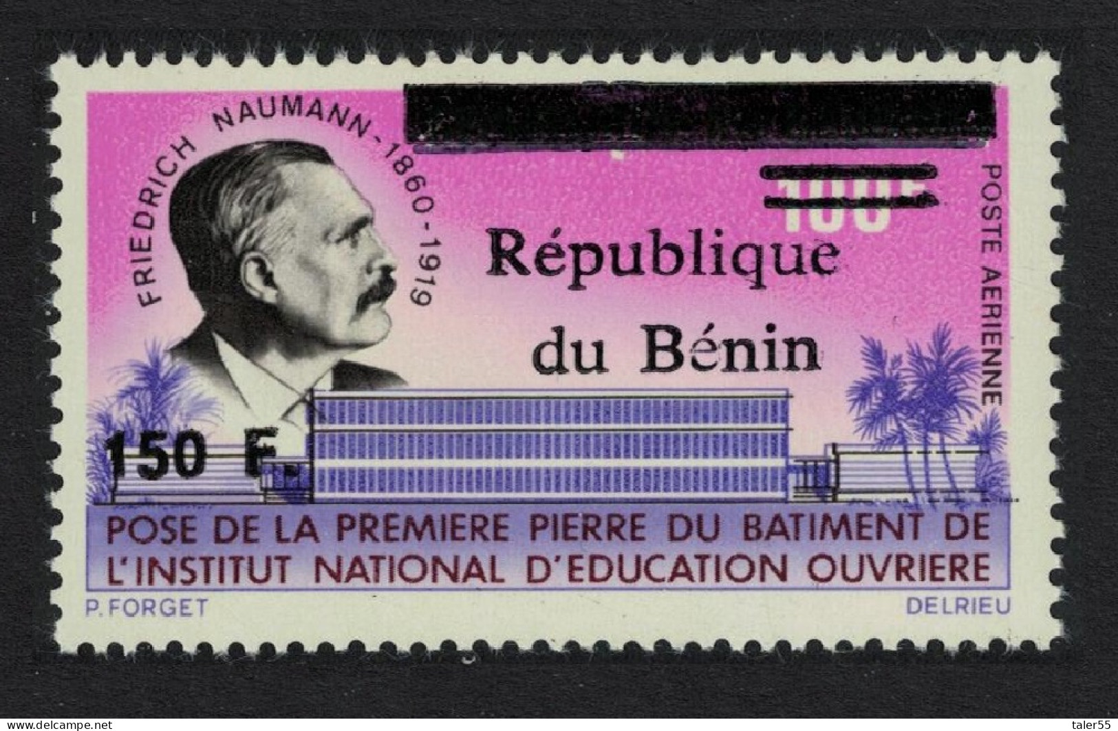 Benin Friedrich Naumann Education Ovpt 150F/110F 1996 MNH MI#746 - Benin – Dahomey (1960-...)